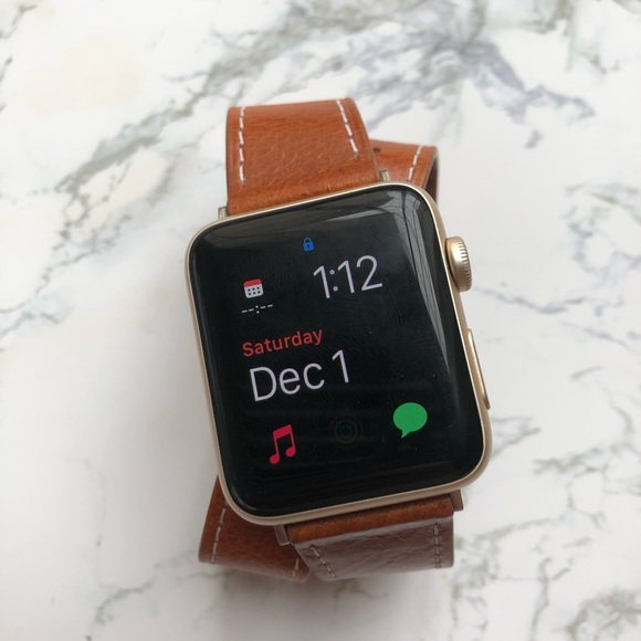 Pawsitively Posh Accessories - {EMMET} leather wrap apple iWatch band strap